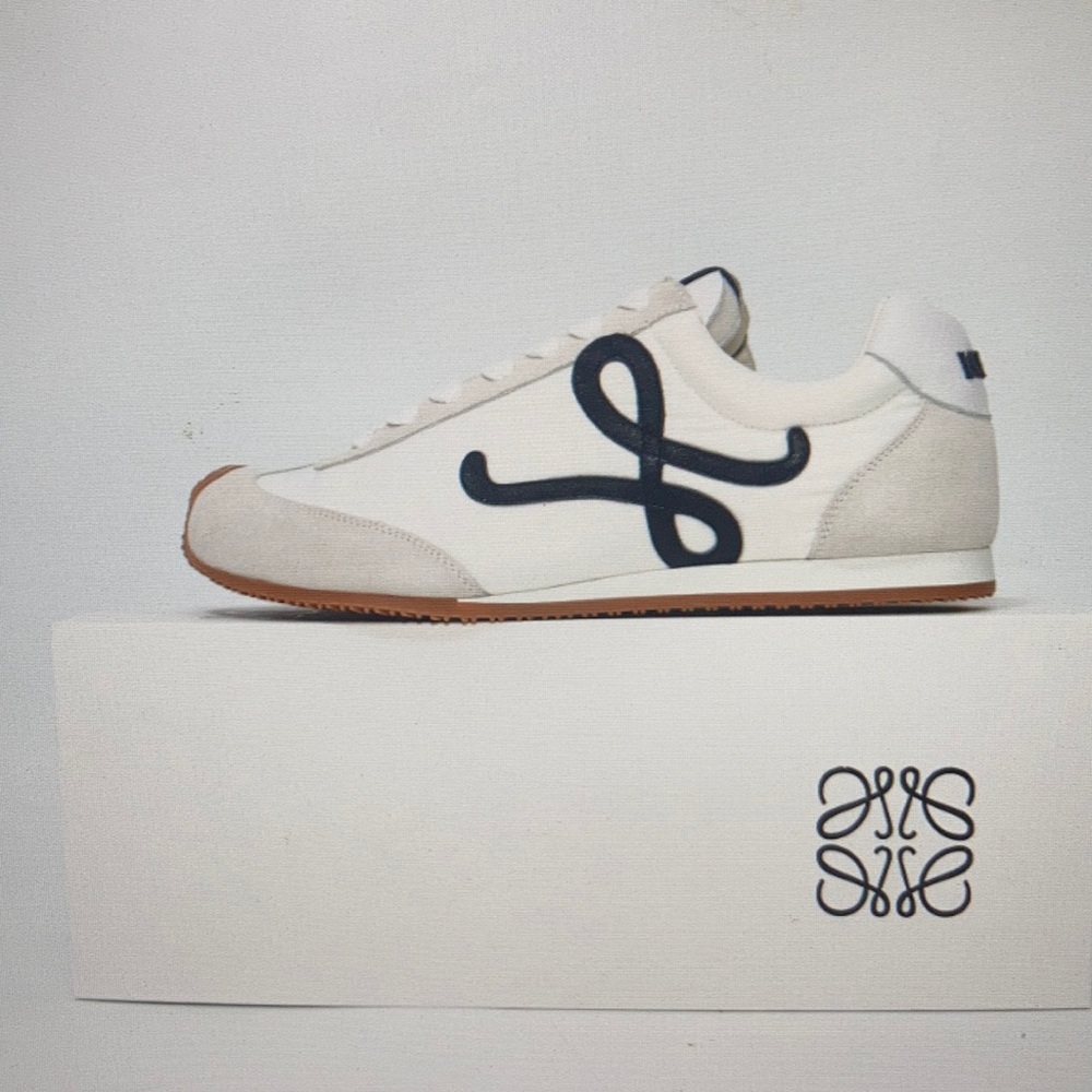 Loewe Ballet Runner 2.0 Nylon and Cowhide Leather Ballet Flats